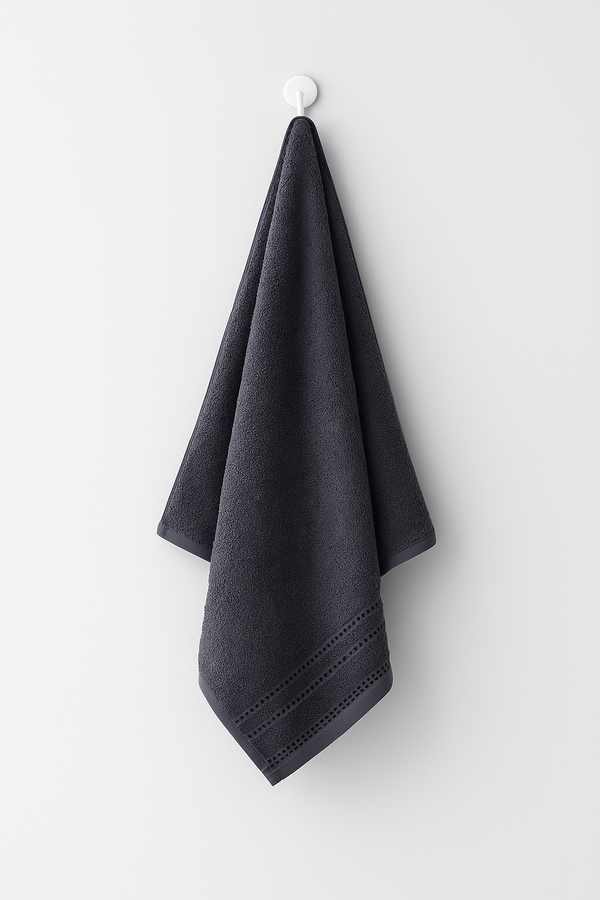 2-Piece Premium Hand Towel – Charcoal Grey