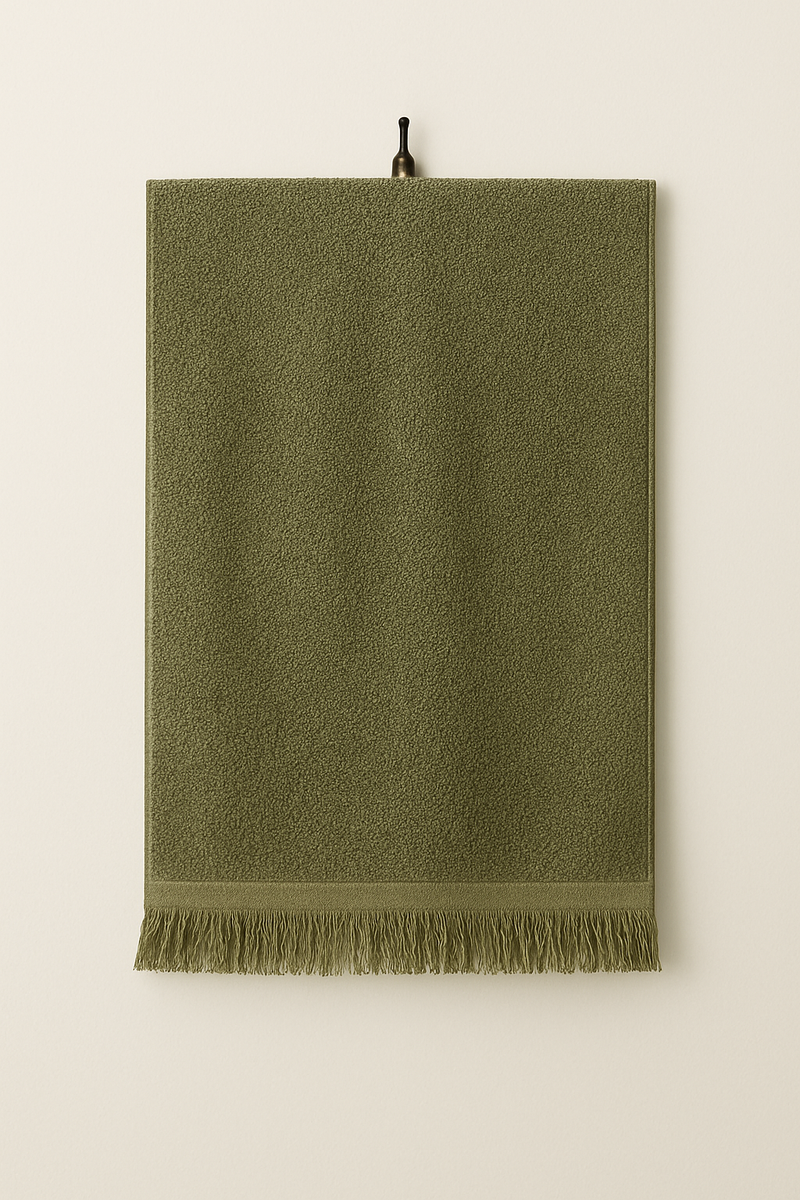 Premium Bath Sheet Towel – Olive Green