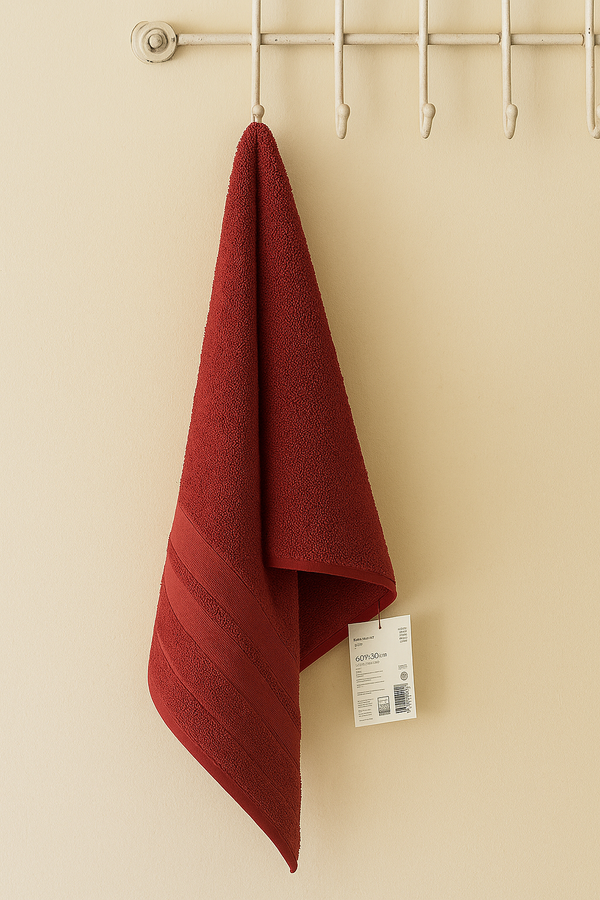 2-Piece Premium Hand Towel – Vibrant Red