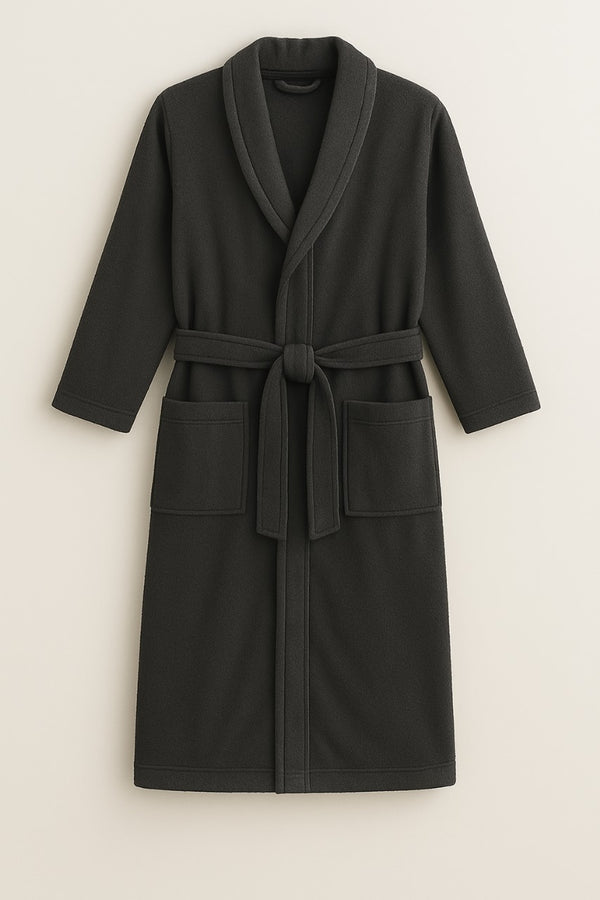 Luxury Cotton Bathrobe – Dark Grey