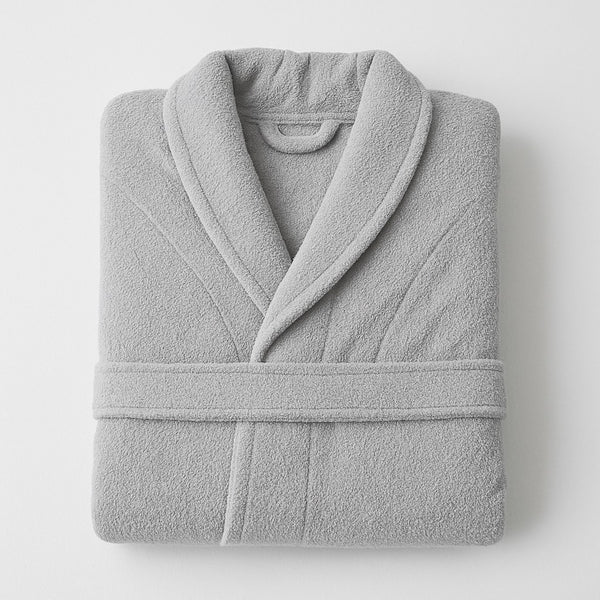 Luxury Cotton Bathrobe – Dove Grey