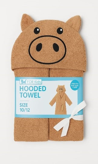 Luxury Kids Bathrobe – Dark Brown (Age 8–10)