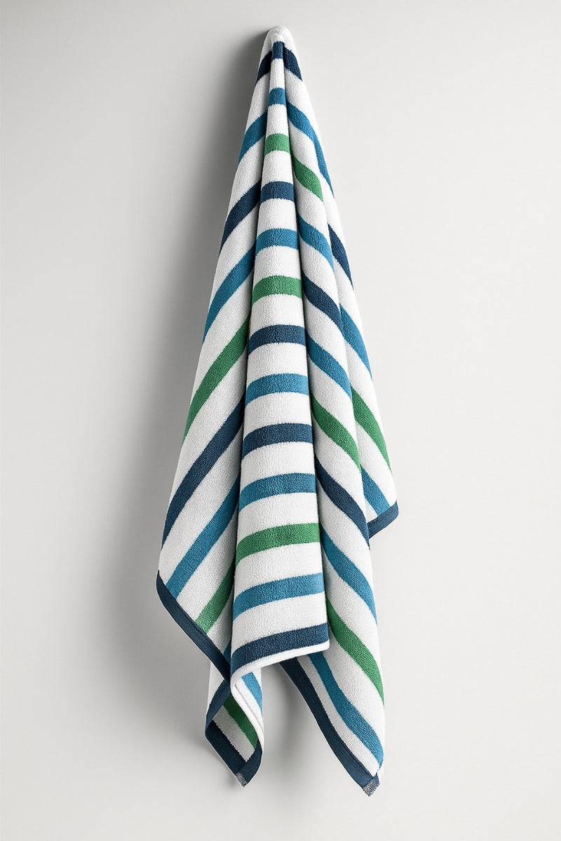 Plush Blue Multi 3-Piece Towel Set