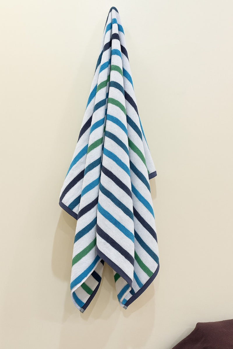 Plush Blue Multi 3-Piece Towel Set