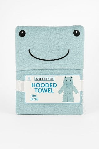 Luxury Kids Bathrobe – Aqua Blue (Age 10–12)
