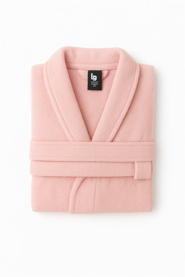 Luxury Cotton Bathrobe – Light Pink