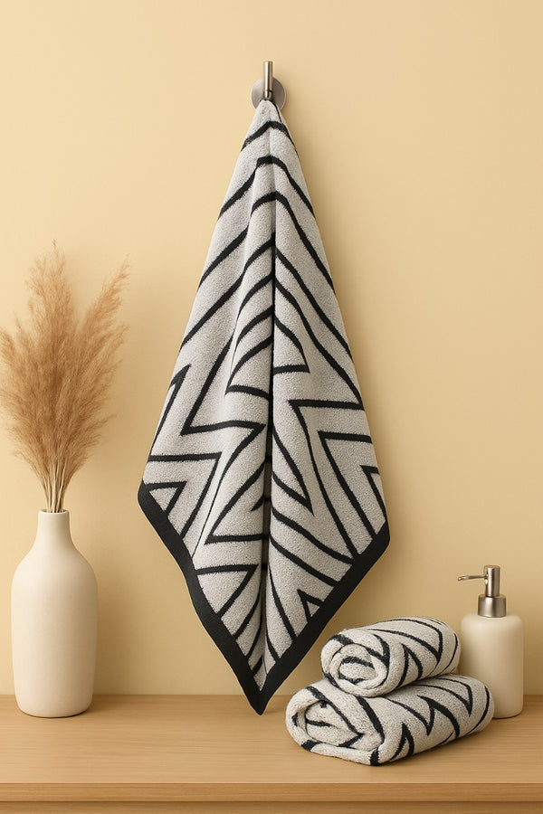 Plush Multi-Grey 2-Piece Towel Set