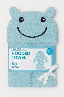 Luxury Kids Bathrobe – Soft Blue (Age 8–10)